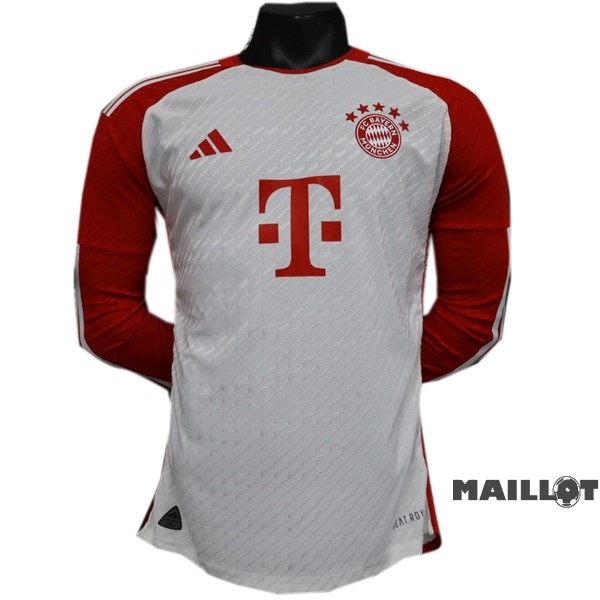 Foot Maillot Pas Cher Thailande Domicile Joueurs Manches Longues Bayern Múnich 2023 2024 Rouge