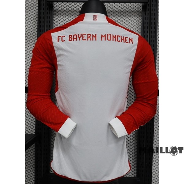 Foot Maillot Pas Cher Thailande Domicile Joueurs Manches Longues Bayern Múnich 2023 2024 Rouge