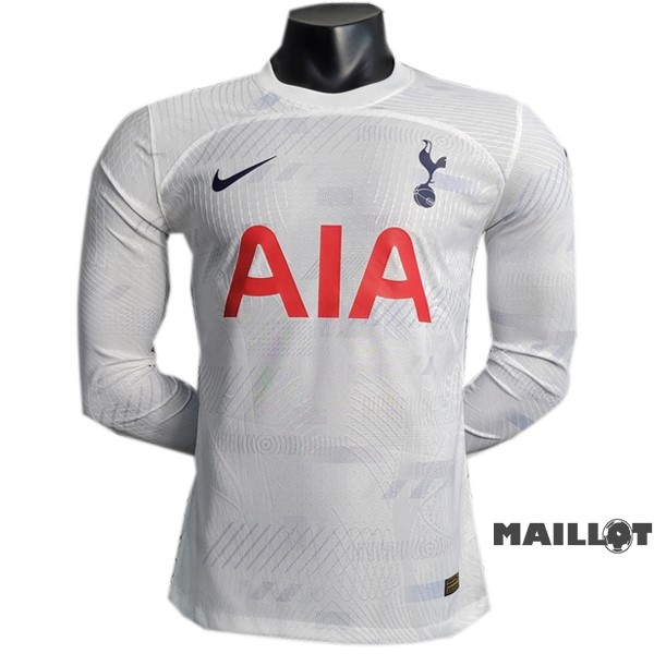 Foot Maillot Pas Cher Thailande Domicile Joueurs Manches Longues Tottenham Hotspur 2023 2024 Blanc