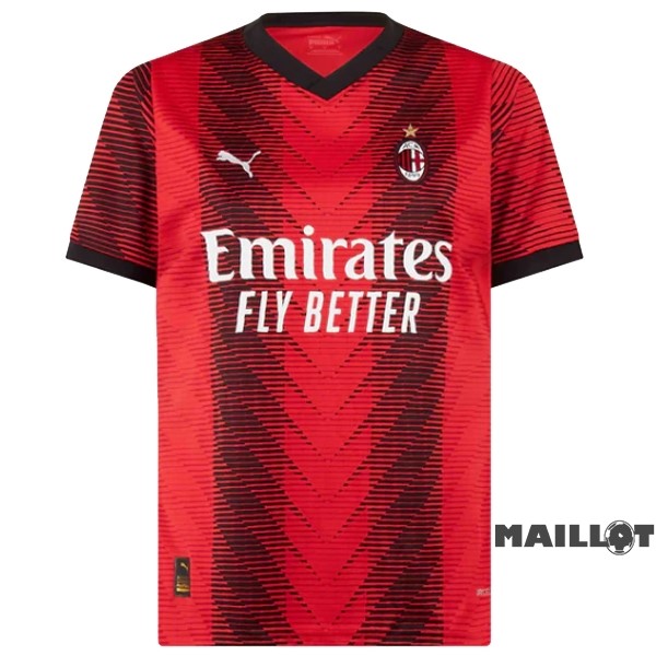 Foot Maillot Pas Cher Thailande Domicile Maillot AC Milan 2023 2024 Rouge