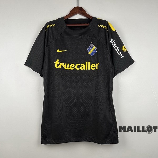 Foot Maillot Pas Cher Thailande Domicile Maillot AIK Stockholm 2023 2024 Noir