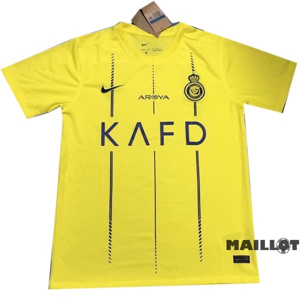 Foot Maillot Pas Cher Thailande Domicile Maillot Al Nassr 2023 2024 Jaune
