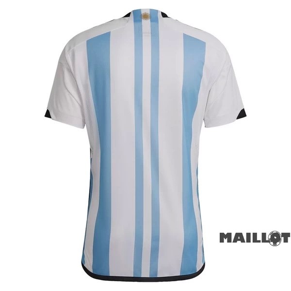Foot Maillot Pas Cher Thailande Domicile Maillot Argentine 3 Stars 2022 Bleu Blanc