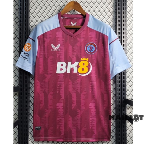 Foot Maillot Pas Cher Thailande Domicile Maillot Aston Villa 2023 2024 Rouge