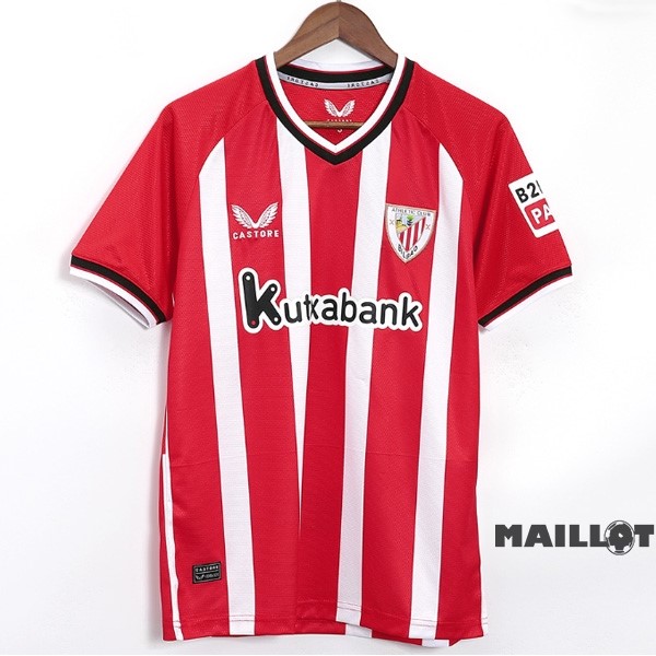 Foot Maillot Pas Cher Thailande Domicile Maillot Athletic Bilbao 2023 2024 Rouge Blanc