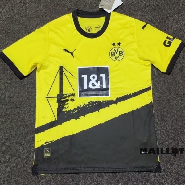 Foot Maillot Pas Cher Thailande Domicile Maillot Borussia Dortmund 2023 2024 Jaune