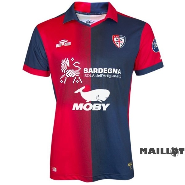 Foot Maillot Pas Cher Thailande Domicile Maillot Cagliari Calcio 2023 2024 Rouge