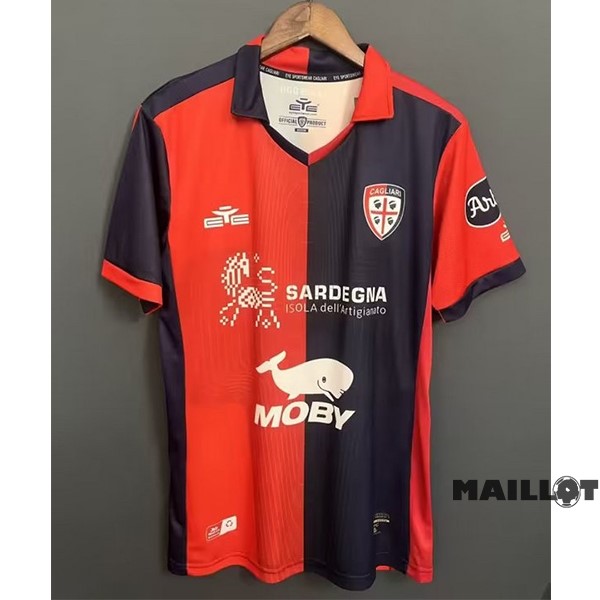 Foot Maillot Pas Cher Thailande Domicile Maillot Cagliari Calcio 2023 2024 Rouge