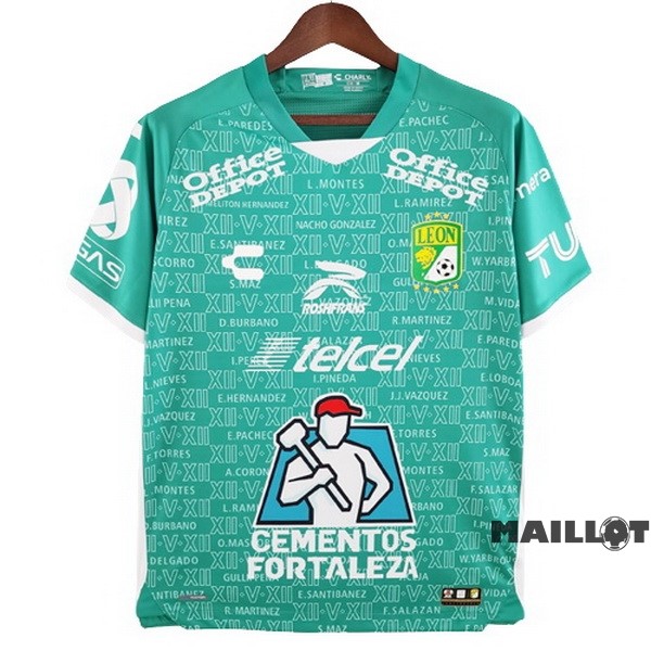 Foot Maillot Pas Cher Thailande Domicile Maillot Club León 2022 2023 Vert