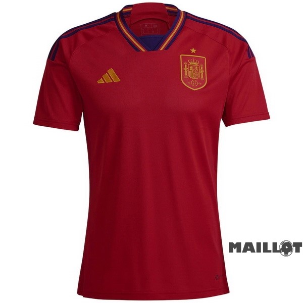 Foot Maillot Pas Cher Thailande Domicile Maillot Espagne 2022 Rouge
