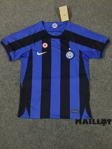 Foot Maillot Pas Cher Thailande Domicile Maillot Inter Milán 2022 2023 I Bleu