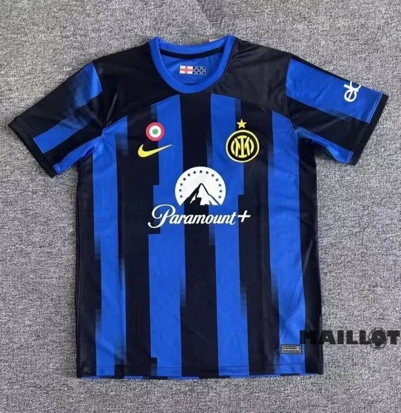 Foot Maillot Pas Cher Thailande Domicile Maillot Inter Milán 2023 2024 Bleu