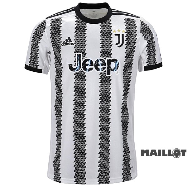 Foot Maillot Pas Cher Thailande Domicile Maillot Juventus 2022 2023 Blanc Noir