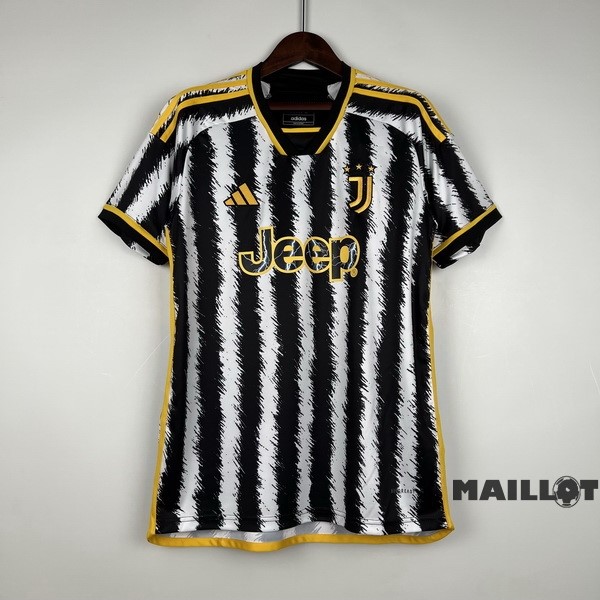 Foot Maillot Pas Cher Thailande Domicile Maillot Juventus 2023 2024 Blanc Noir