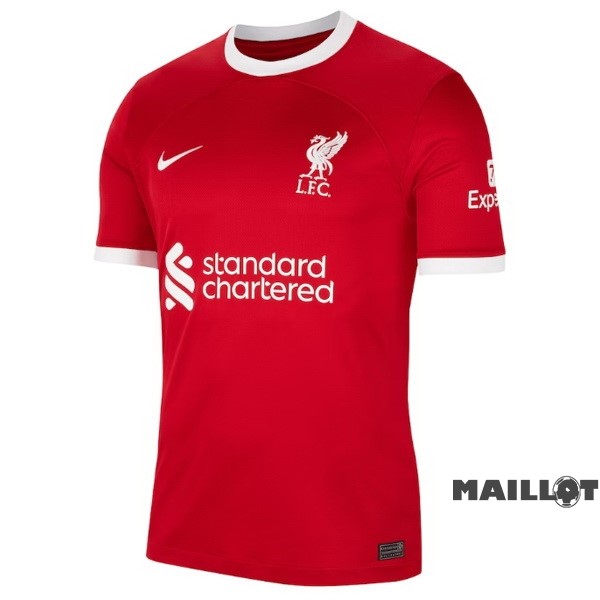 Foot Maillot Pas Cher Thailande Domicile Maillot Liverpool 2023 2024 Rouge