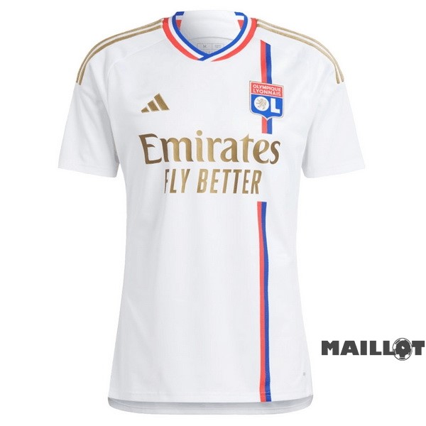 Foot Maillot Pas Cher Thailande Domicile Maillot Lyon 2023 2024 Blanc