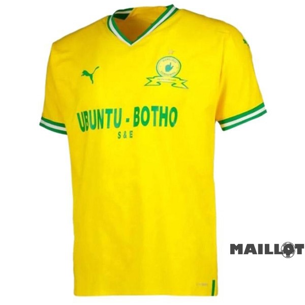 Foot Maillot Pas Cher Thailande Domicile Maillot Mamelodi Sundowns 2022 2023 Jaune