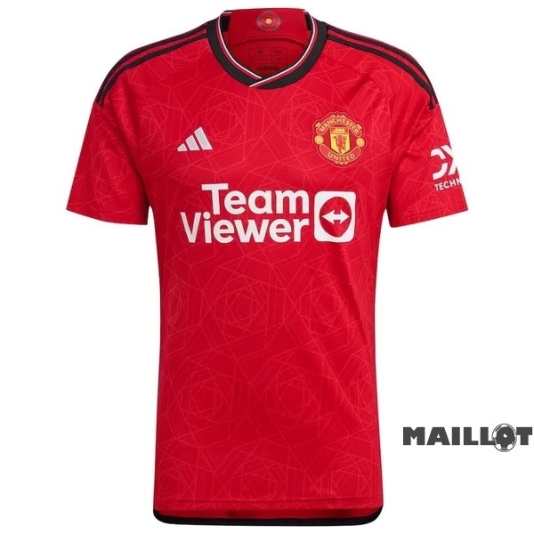 Foot Maillot Pas Cher Thailande Domicile Maillot Manchester United 2023 2024 Rouge