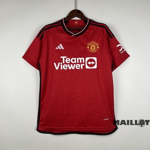 Foot Maillot Pas Cher Thailande Domicile Maillot Manchester United 2023 2024 Rouge