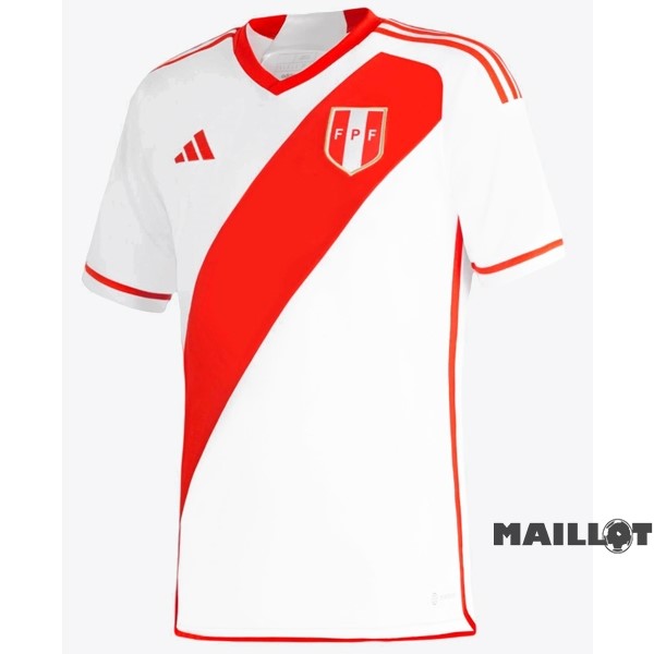 Foot Maillot Pas Cher Thailande Domicile Maillot Pérou 2023 Blanc