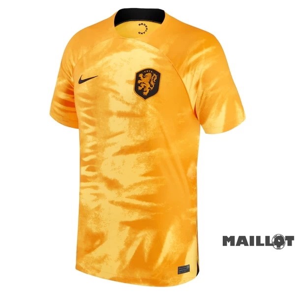 Foot Maillot Pas Cher Thailande Domicile Maillot Pays Bas 2022 Jaune