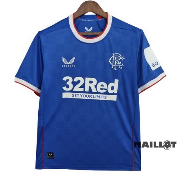 Foot Maillot Pas Cher Thailande Domicile Maillot Rangers 2022 2023 Bleu