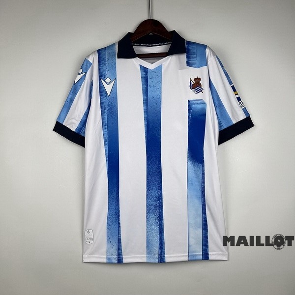 Foot Maillot Pas Cher Thailande Domicile Maillot Real Sociedad 2023 2024 Bleu
