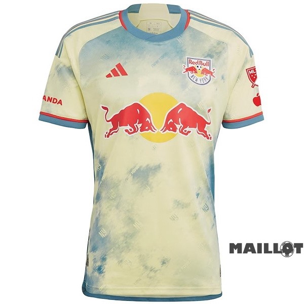 Foot Maillot Pas Cher Thailande Domicile Maillot Red Bulls 2023 2024 Jaune