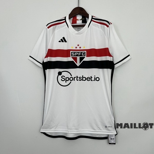 Foot Maillot Pas Cher Thailande Domicile Maillot São Paulo 2023 2024 Blanc