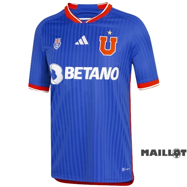 Foot Maillot Pas Cher Thailande Domicile Maillot Universidad De Chili 2023 2024 Bleu
