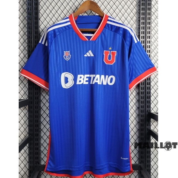 Foot Maillot Pas Cher Thailande Domicile Maillot Universidad De Chili 2023 2024 Bleu