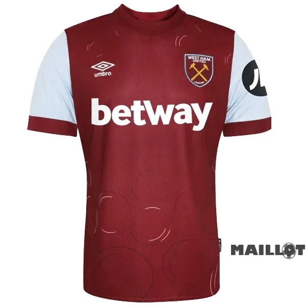 Foot Maillot Pas Cher Thailande Domicile Maillot West Ham United 2023 2024 Rouge