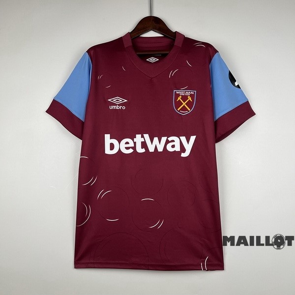 Foot Maillot Pas Cher Thailande Domicile Maillot West Ham United 2023 2024 Rouge