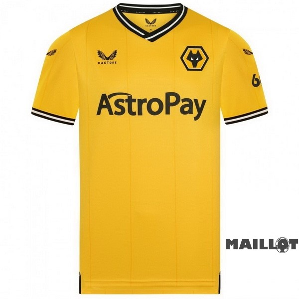 Foot Maillot Pas Cher Thailande Domicile Maillot Wolves 2023 2024 Jaune