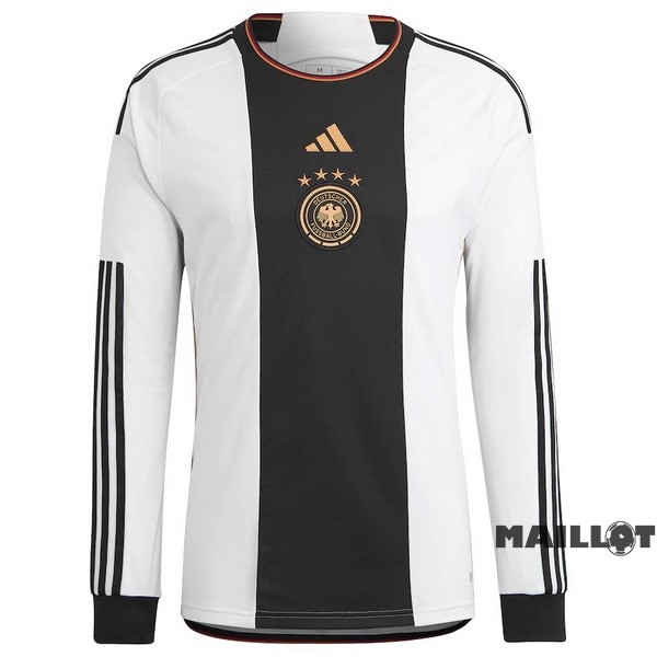 Foot Maillot Pas Cher Thailande Domicile Manches Longues Allemagne 2022 Blanc