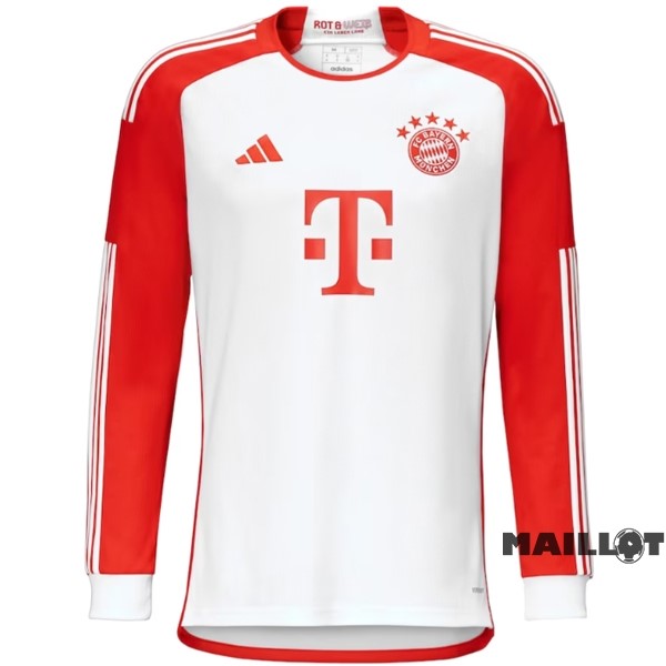 Foot Maillot Pas Cher Thailande Domicile Manches Longues Bayern Múnich 2023 2024 Rouge