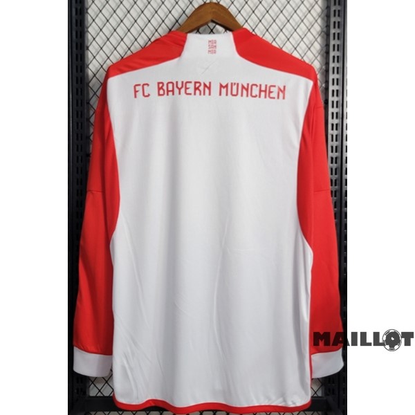 Foot Maillot Pas Cher Thailande Domicile Manches Longues Bayern Múnich 2023 2024 Rouge