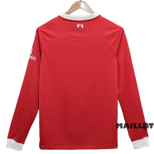 Foot Maillot Pas Cher Thailande Domicile Manches Longues Liverpool 2023 2024 Rouge