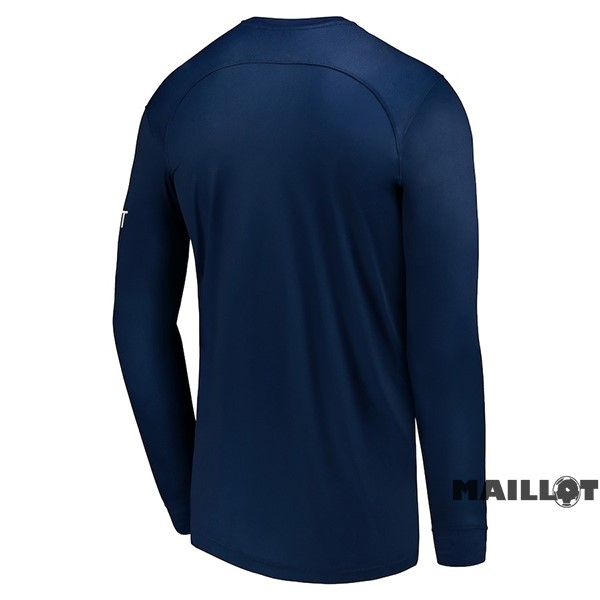 Foot Maillot Pas Cher Thailande Domicile Manches Longues Paris Saint Germain 2022 2023 Bleu