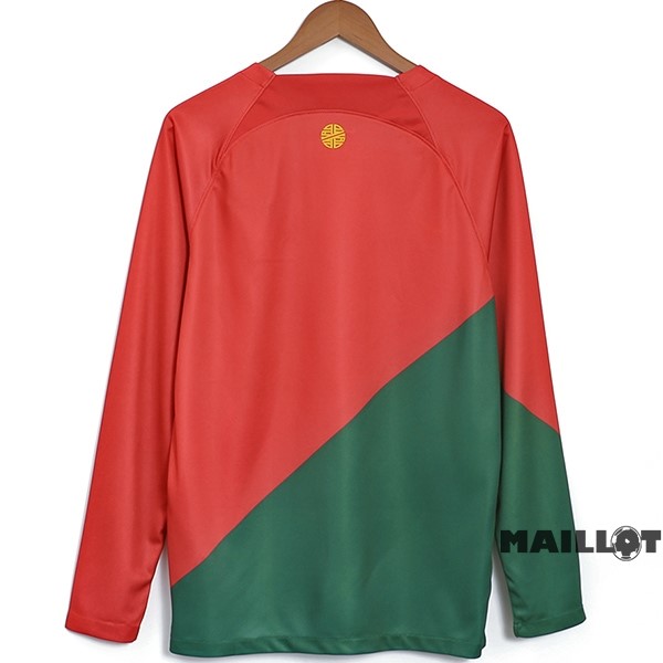 Foot Maillot Pas Cher Thailande Domicile Manches Longues Portugal 2022 Rouge
