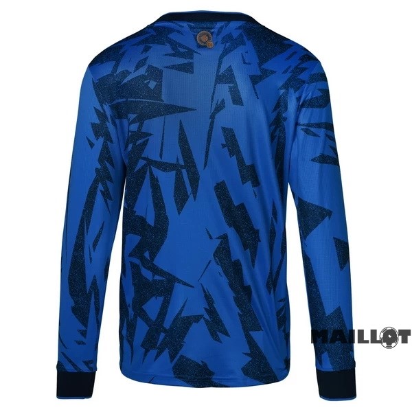 Foot Maillot Pas Cher Thailande Domicile Manches Longues Salvador 2023 Bleu