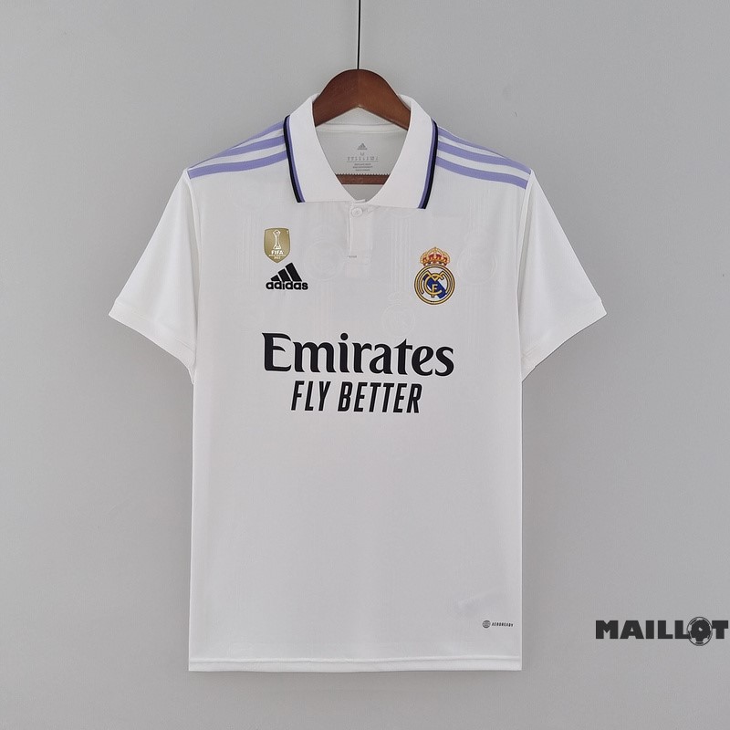 Foot Maillot Pas Cher Thailande Domicile Spécial Maillot Real Madrid 2022 2023 Blanc