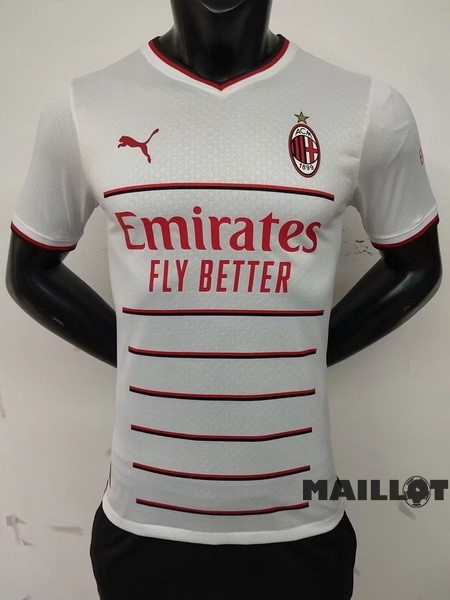 Foot Maillot Pas Cher Thailande Exterieur Joueurs Maillot AC Milan 2022 2023 Blanc