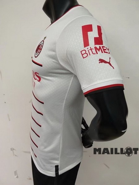 Foot Maillot Pas Cher Thailande Exterieur Joueurs Maillot AC Milan 2022 2023 Blanc