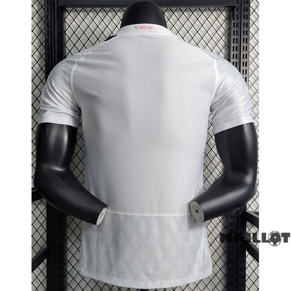 Foot Maillot Pas Cher Thailande Exterieur Joueurs Maillot AC Milan 2023 2024 Blanc
