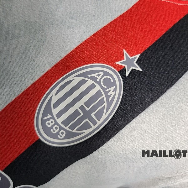 Foot Maillot Pas Cher Thailande Exterieur Joueurs Maillot AC Milan 2023 2024 Blanc