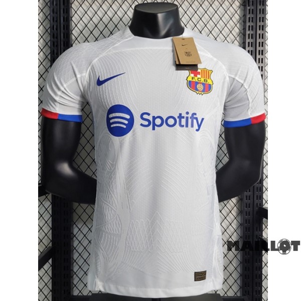 Foot Maillot Pas Cher Thailande Exterieur Joueurs Maillot Barcelona 2023 2024 Blanc