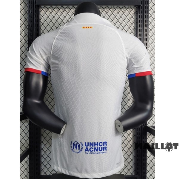 Foot Maillot Pas Cher Thailande Exterieur Joueurs Maillot Barcelona 2023 2024 Blanc