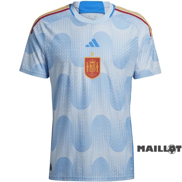 Foot Maillot Pas Cher Thailande Exterieur Joueurs Maillot Espagne 2022 Bleu