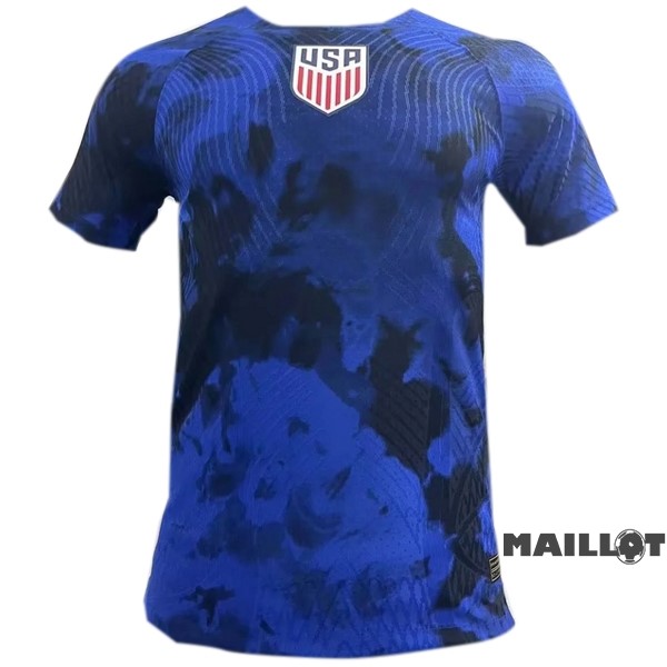 Foot Maillot Pas Cher Thailande Exterieur Joueurs Maillot Estados Unidos 2022 Bleu